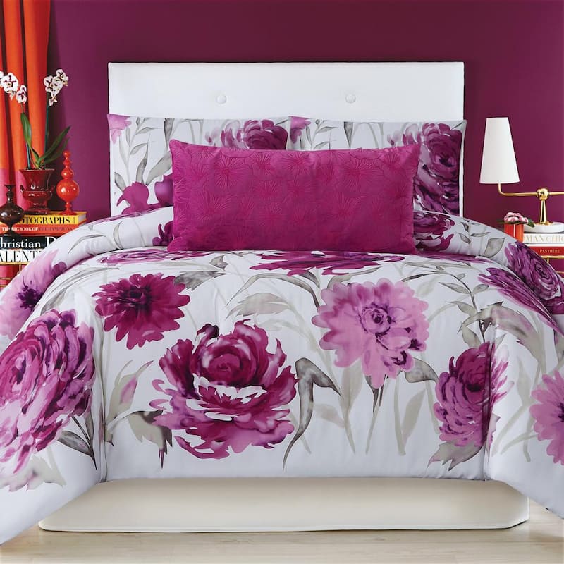 Remy Floral 3-Piece Full/Queen Comforter Set