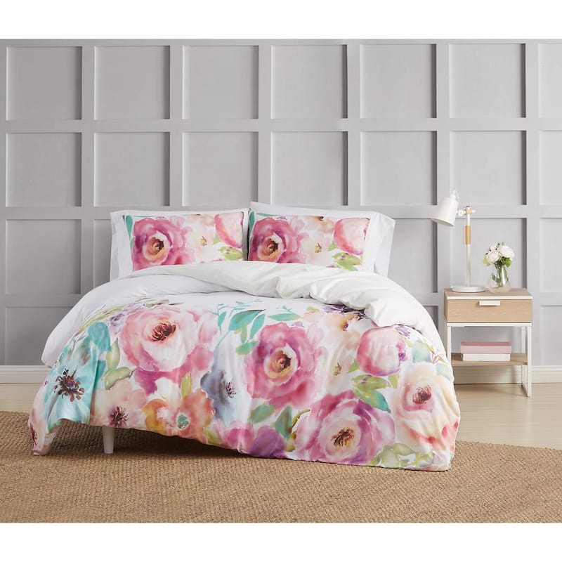 Spring Flowers 3-Piece King Duvet Cover Set