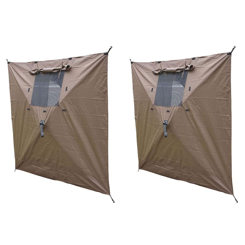 Quick-Set Screen Hub Tent Wind and Sun Panels, Accessory Only, Brown (2-Pack)