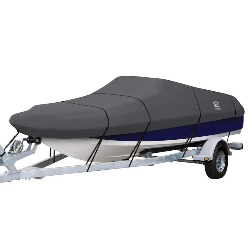 StormPro 20 - 22 ft. Charcoal Grey Deck Boat Cover