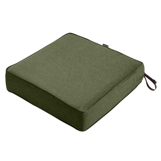 Montlake Heather Fern Green 23 in. W x 23 in. D x 5 in. T Outdoor Lounge Chair Cushion