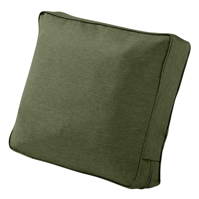 Montlake 25 in. W x 22 in. H x 4 in. T Outdoor Lounge Chair/Loveseat Back Cushion in Heather Fern