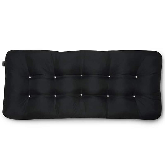 Classic 54 in. W x 18 in. D x 5 in. Thick Rectangular Indoor/Outdoor Bench Cushion in Black