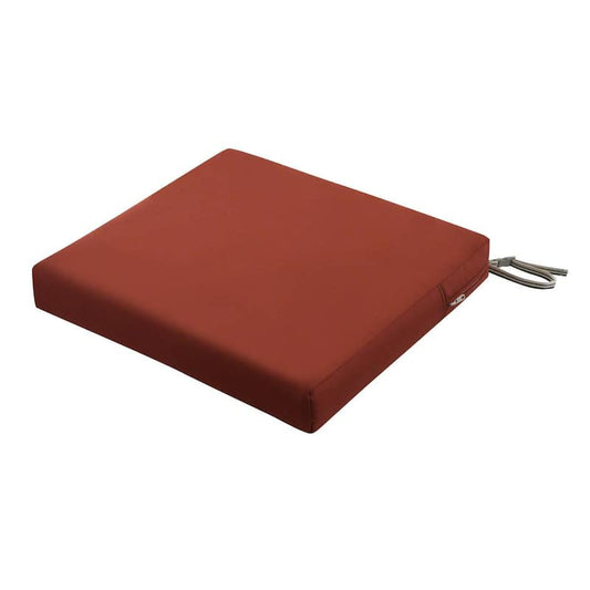 Ravenna 21 in. W x 19 in. D x 3 in. Thick Spice Rectangular Outdoor Seat Cushion