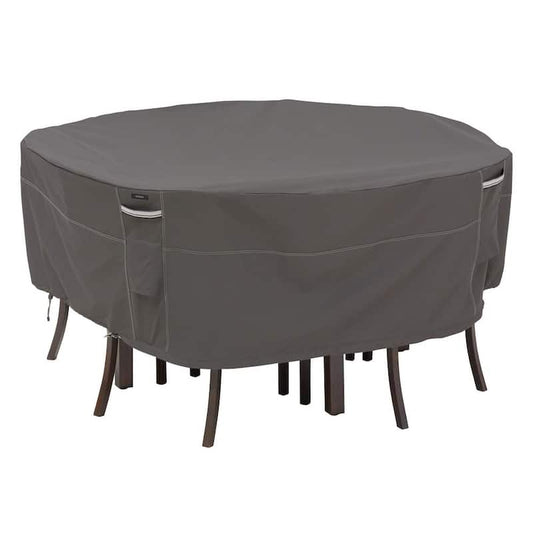 Ravenna 82 in. Dia x 23 in. H Round Patio Table and Chair Set Cover