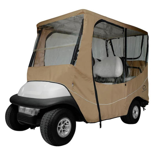 Fairway Long Roof Travel Golf Car Enclosure Khaki