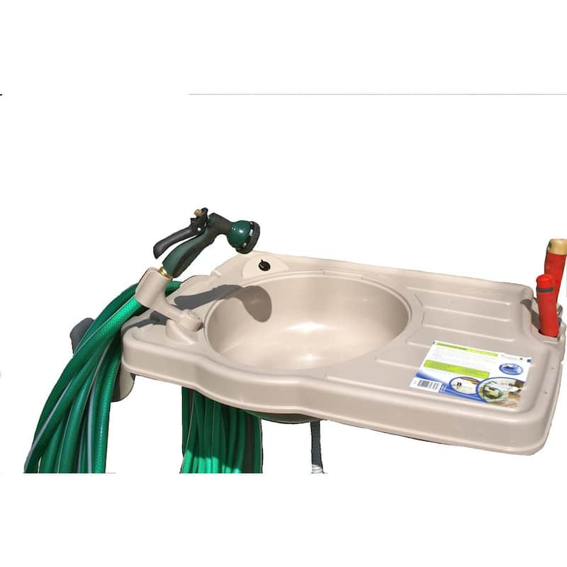 Outdoor Sink System With Large Counter Top