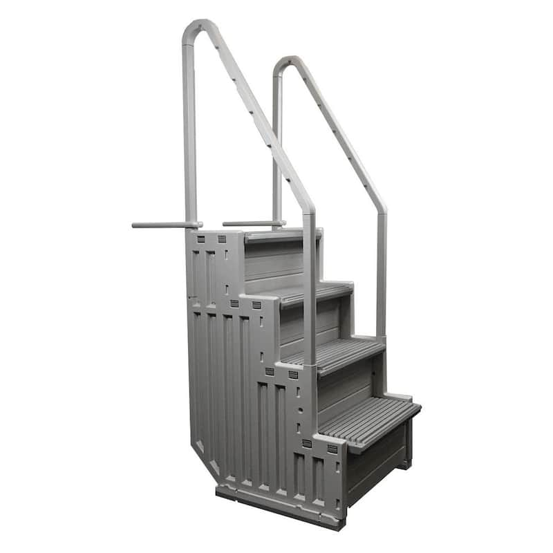 Ladder Step System Entry for Above Ground Pool with 2 Sand Weights