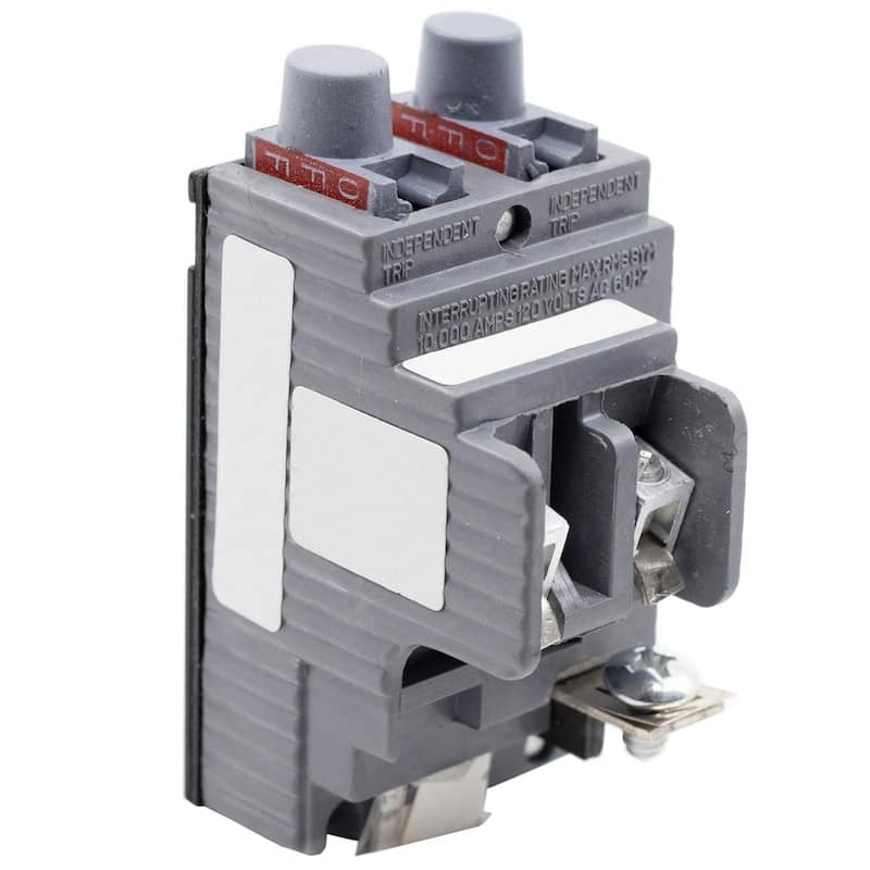 New UBIP Twin 20 Amp/20 Amp 1-Pole Pushmatic Replacement Circuit Breaker