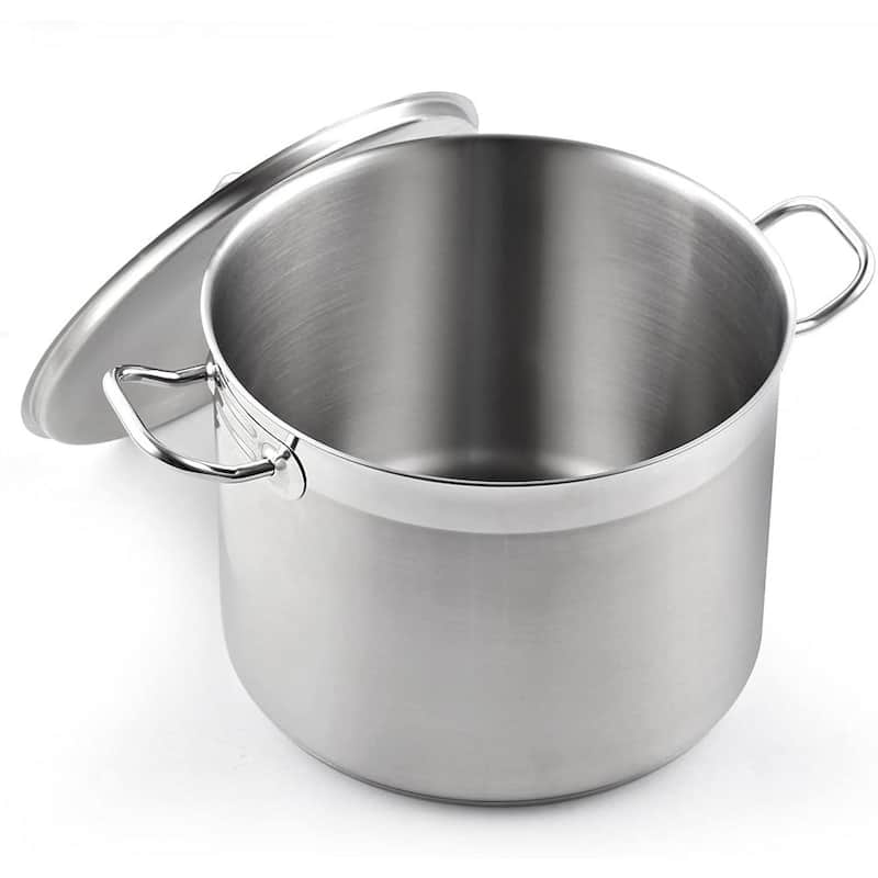 Professional Grade 20 qt. Stainless Steel Stock Pot with Lid