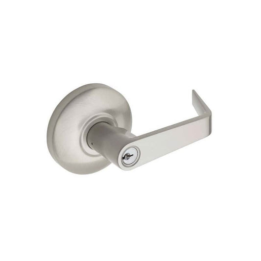 Avery Satin Stainless Exterior Trim Storeroom Exit Door Lever