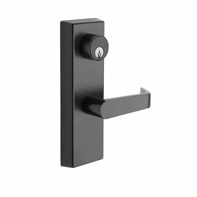 Esutcheon Handle Dark Bronze Storeroom Door Lever with Clutch