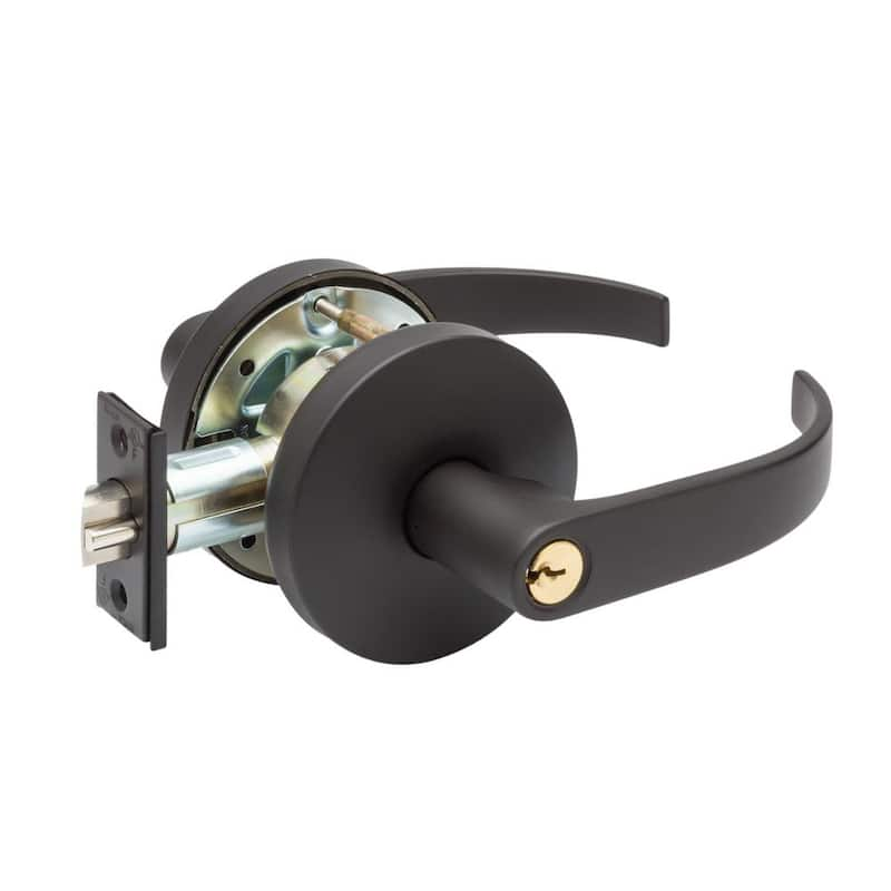 Grade 2 Erin Dark Bronze Cylindrical Entry Door Lever