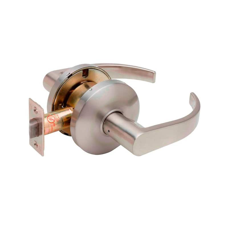 Grade 2 Erin Satin Stainless Cylindrical UL Passage Hall/Closet Door Handle