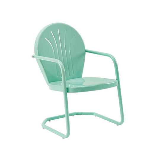 Griffith Aqua Metal Outdoor Lounge Chair