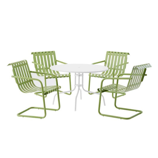 Gracie Green 5-Piece Metal Outdoor Dining Set