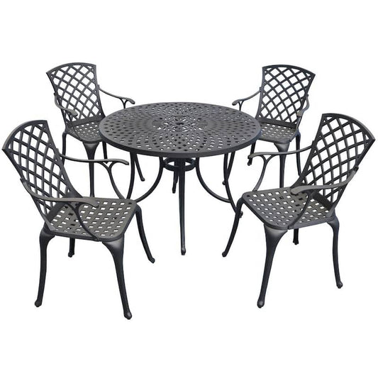 Sedona 5-Piece Aluminum Outdoor Patio Dining Set