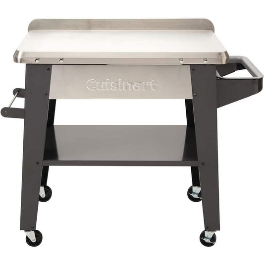 Outdoor Stainless Steel Grill Prep Table Cooking Accessory