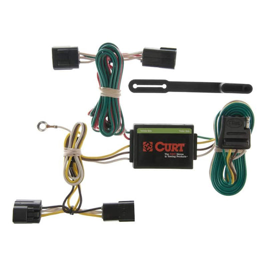 Custom Vehicle-Trailer Wiring Harness, 4-Way Flat, Select Honda Passport, Isuzu Rodeo, Sport, Amigo, Quick T-Connector