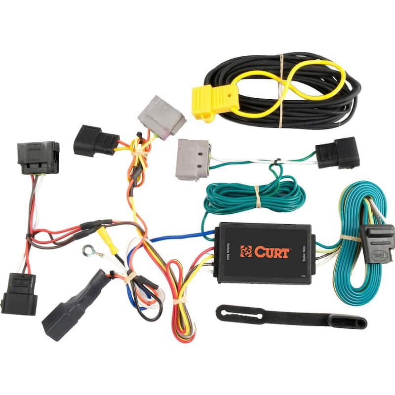 Custom Vehicle-Trailer Wiring Harness, 4-Way Flat, Select Ford Windstar Built after Nov, 2002, Quick Wire T-Connector