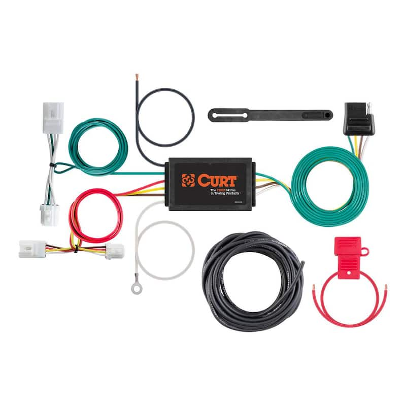 Custom Vehicle-Trailer Wiring Harness, 4-Way Flat, Select Infiniti G25, G35, G37, Q60, Nissan Rogue, Quick T-Connector