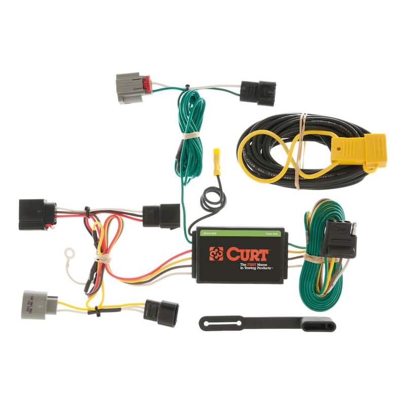 Custom Vehicle-Trailer Wiring Harness, 4-Way Flat Output, Select Chrysler Sebring, Quick Electrical Wire T-Connector