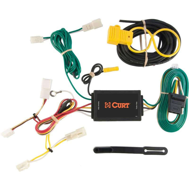 Custom Vehicle-Trailer Wiring Harness, 4-Way Flat Output, Select Toyota Sienna, Quick Electrical Wire T-Connector