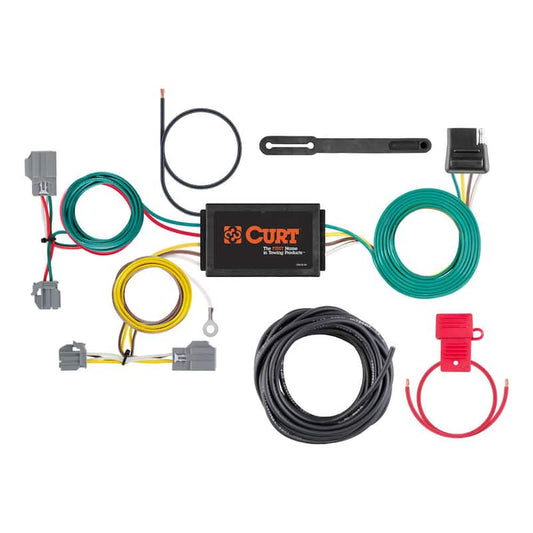 Custom Vehicle-Trailer Wiring Harness, 4-Way Flat Output, Select Ford Focus Sedan, Quick Electrical Wire T-Connector