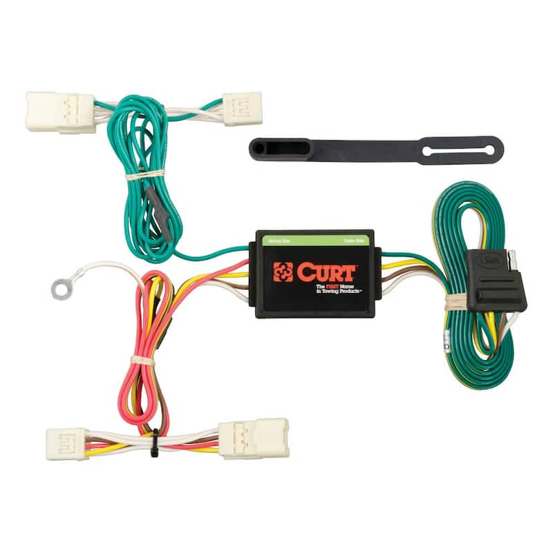 Custom Vehicle-Trailer Wiring Harness, 4-Way Flat Output, Select Mitsubishi Mirage, G4, Quick T-Connector