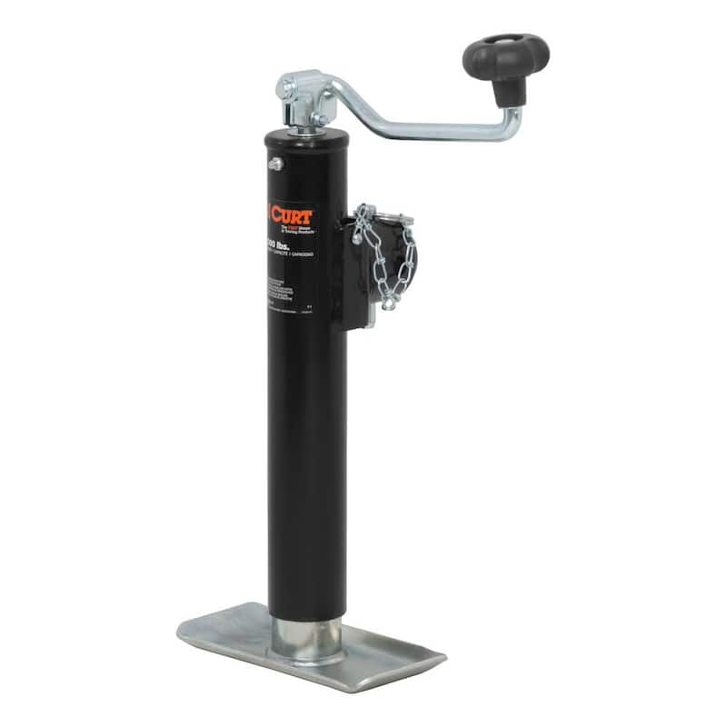 Pipe-Mount Swivel Jack with Top Handle (5,000 lbs., 10Travel)