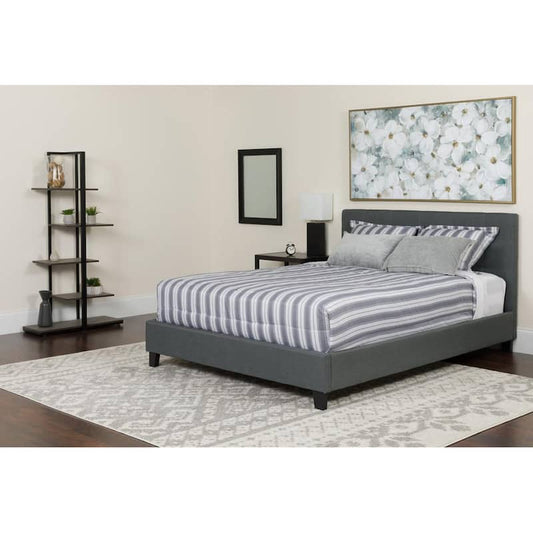 Dark Gray Queen Bed Set