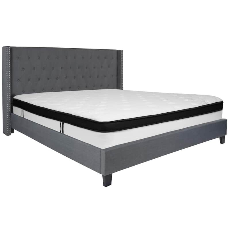 Dark Gray King Bed Set