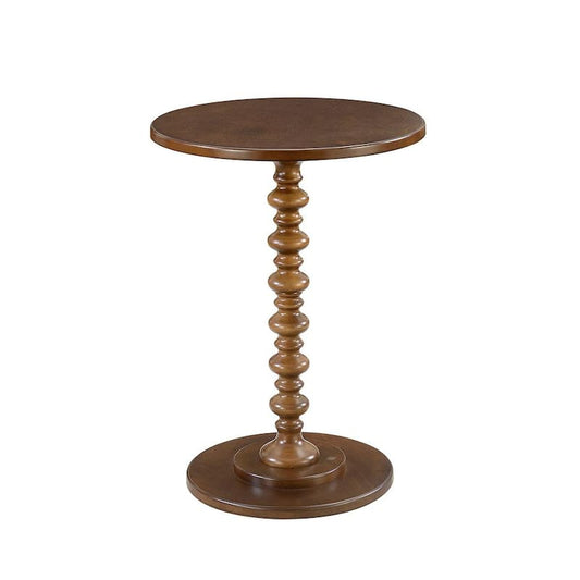 Palm Beach Espresso Spindle End Table