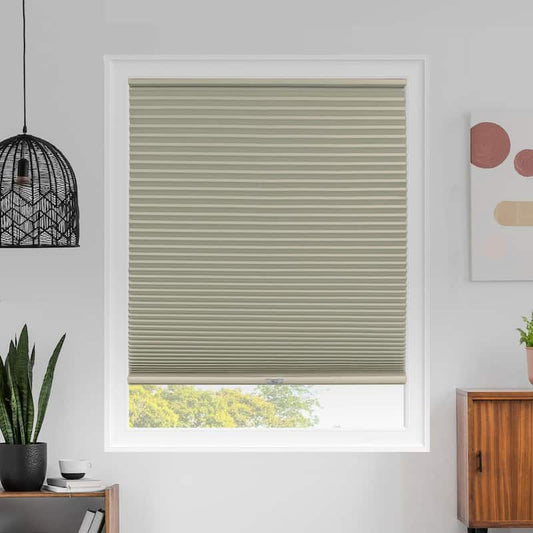 Cut-to-Size Evening Buttercream Cordless Blackout Polyester Cellular Shades 61.25 in. W x 64 in. L