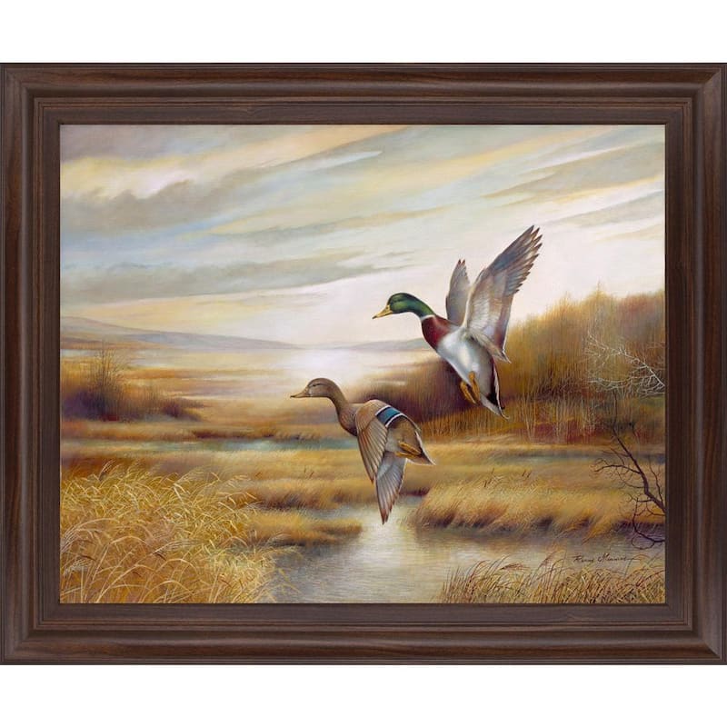 MallardsBy Ruanne Manning And Mossy Oak Native Living Framed Print Animal Wall Art 28 in. x 34 in.