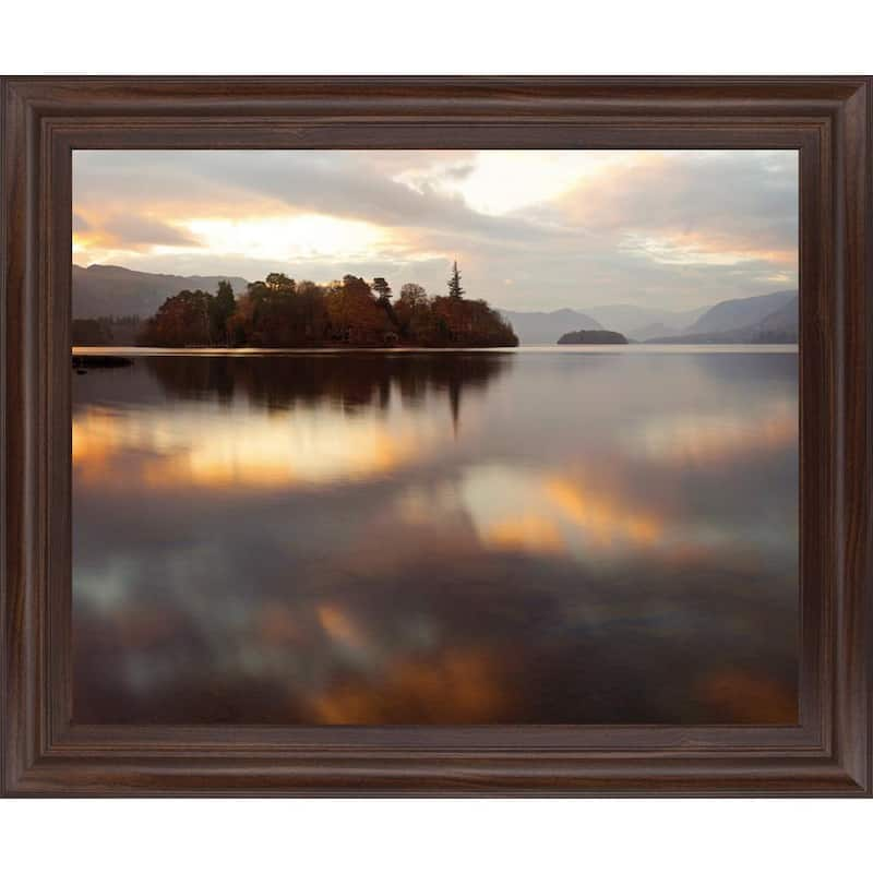 Golden LakeBy Peter Adams Framed Print Nature Wall Art 28 in. x 34 in.