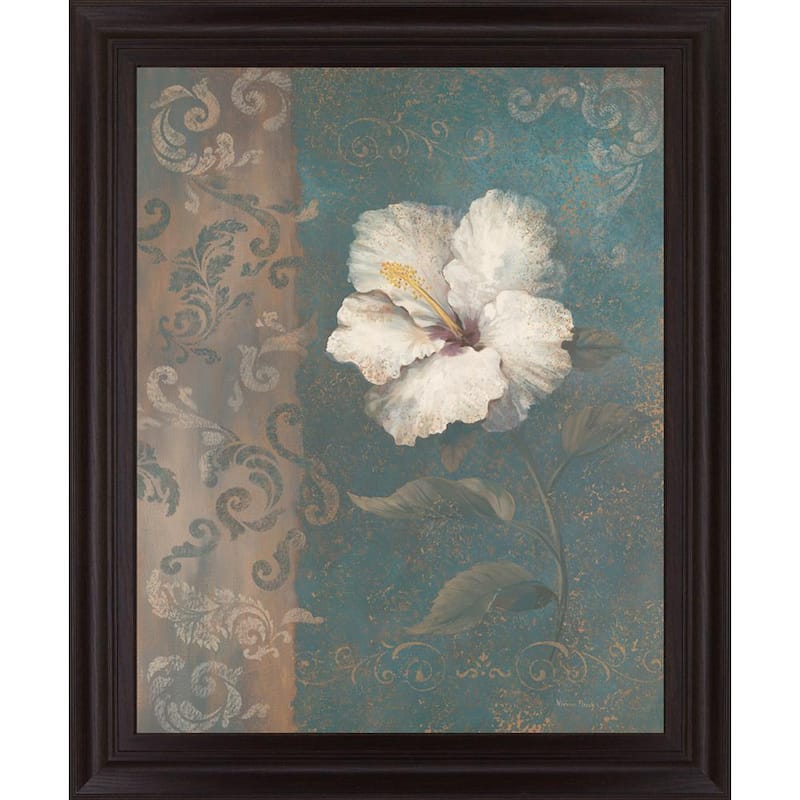 Floral Trans IlBy Vivian Flasch Framed Print Nature Wall Art 28 in. x 34 in.