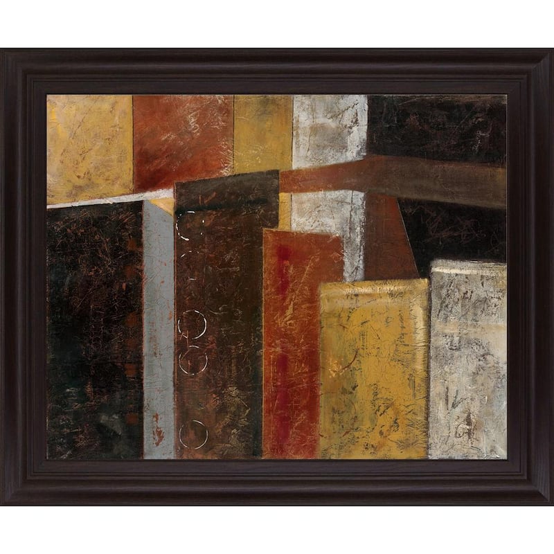 In The City IBy Carol Robinson Framed Print Abstract Wall Art 28 in. x 34 in.