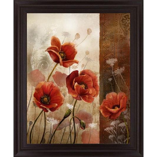 Wild Poppies IlBy Conrad Knutsen Framed Graphic Print Nature Wall Art 28 in. x 34 in.