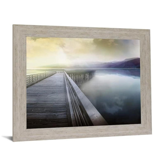 Hazy MorningBy Michael Calascibetta Framed Print Nature Wall Art 28 in. x 34 in.