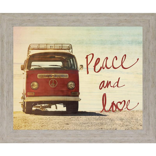 Peace And LoveBy Gail Peck Framed Print Wall Art 28 in. x 34 in.