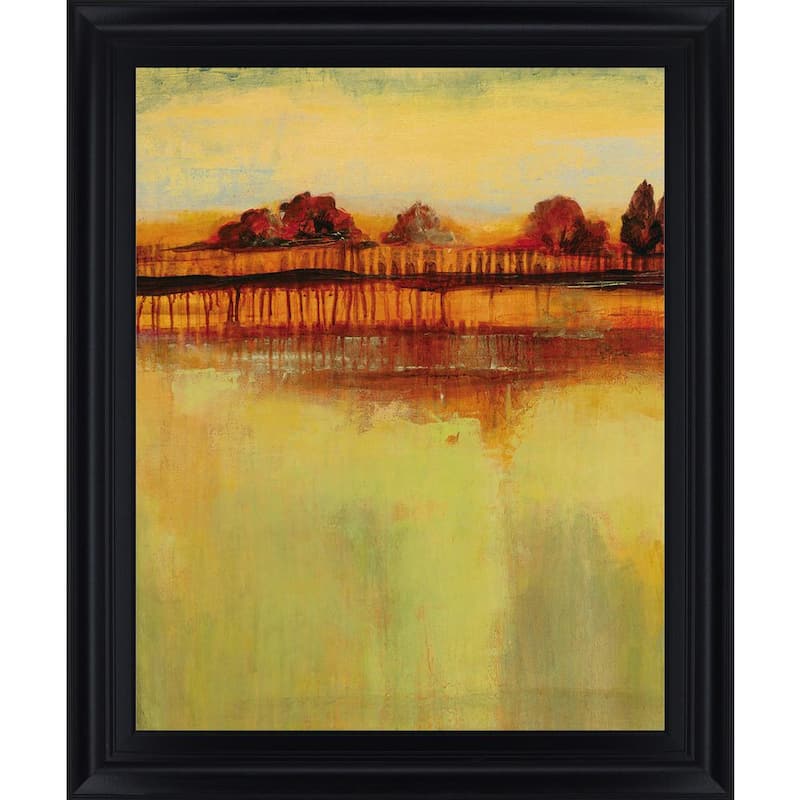 October Sky IBy George Framed Graphic Print Abstract Wall Art 28 in. x 34 in.