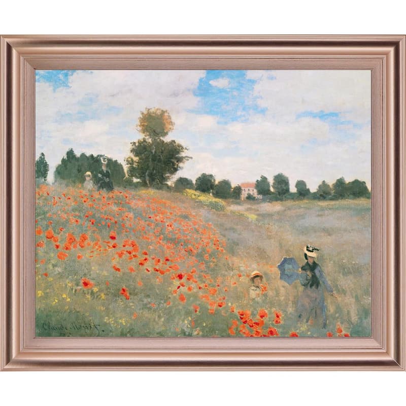 Wild Poppies, Near ArgenteuilBy Claude Monet Framed Print Nature Wall Art 28 in. x 34 in.