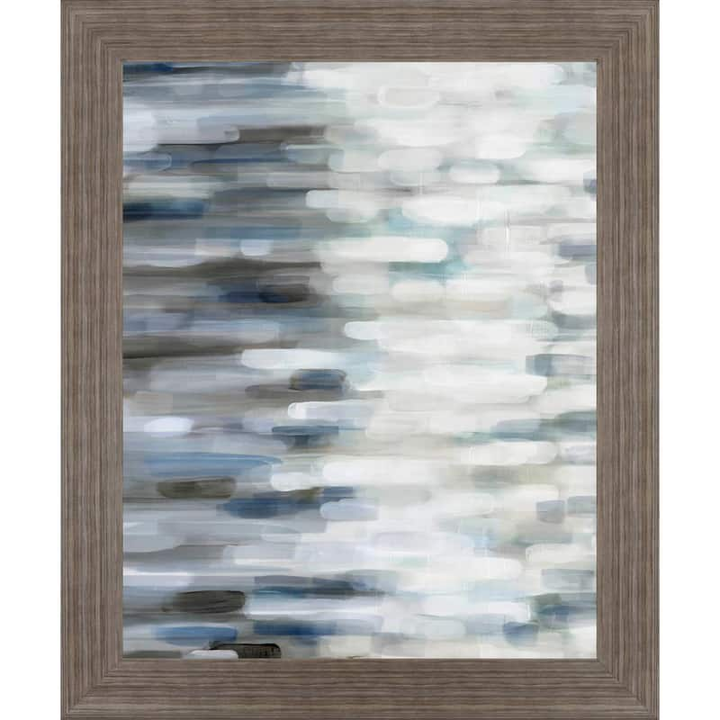 Silver RainBy Karen Lorena Parker Framed Print Abstract Wall Art 28 in. x 34 in.