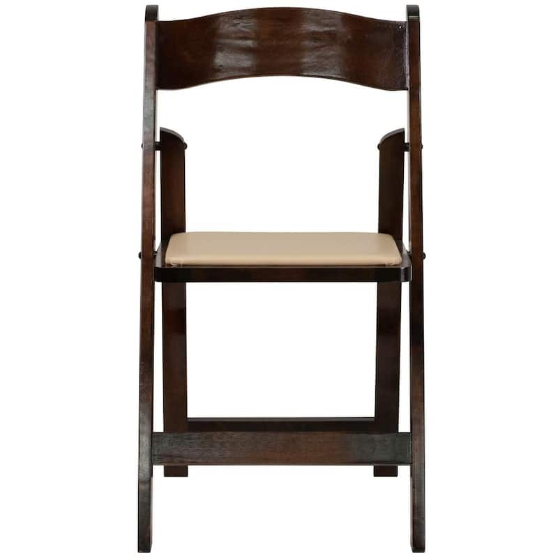 Fruitwood Wood Folding Chair (2-Pack)