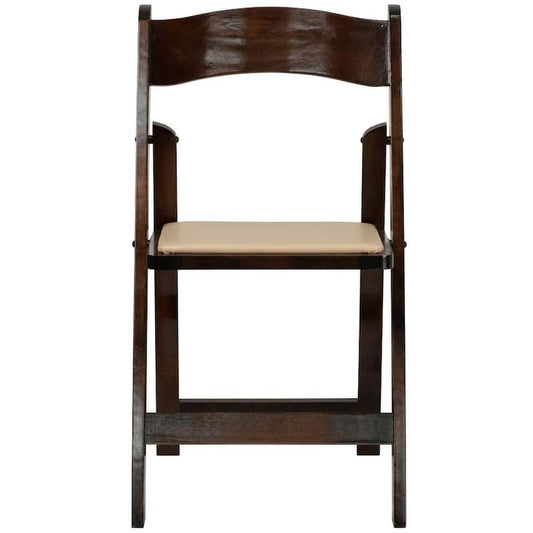 Fruitwood Wood Folding Chair (2-Pack)