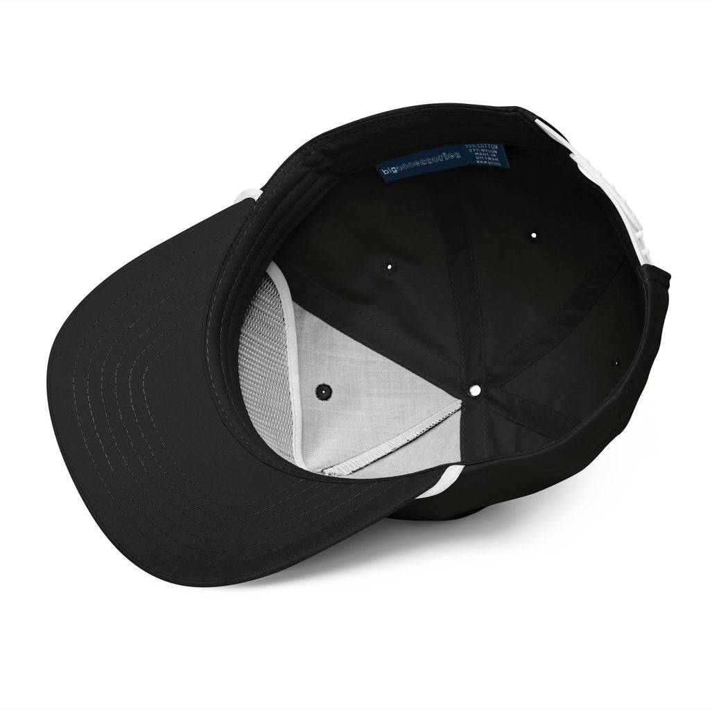 Michelle Mishkin Golf Rope Cap Embroidered Black & White Unisex