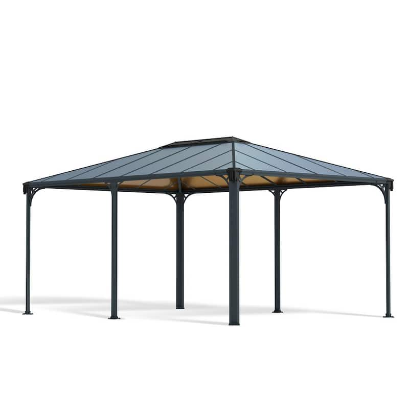 Martinique 12 ft. x 16 ft. Gray/Bronze Outdoor Gazebo