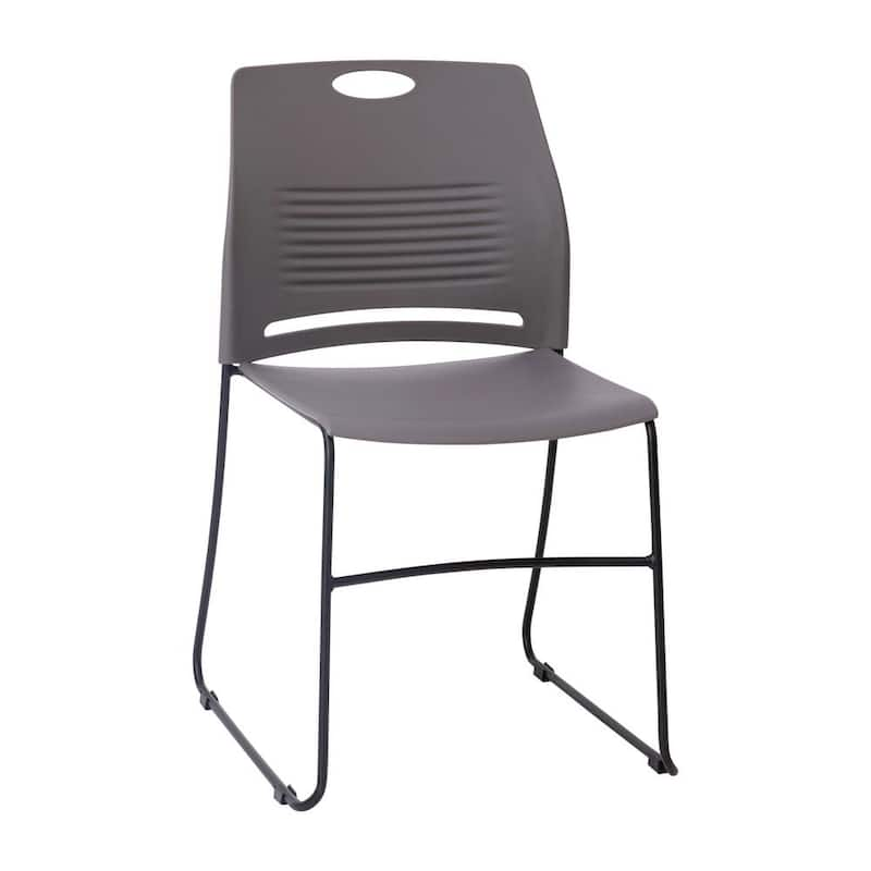 Gray Plastic Stack Chair