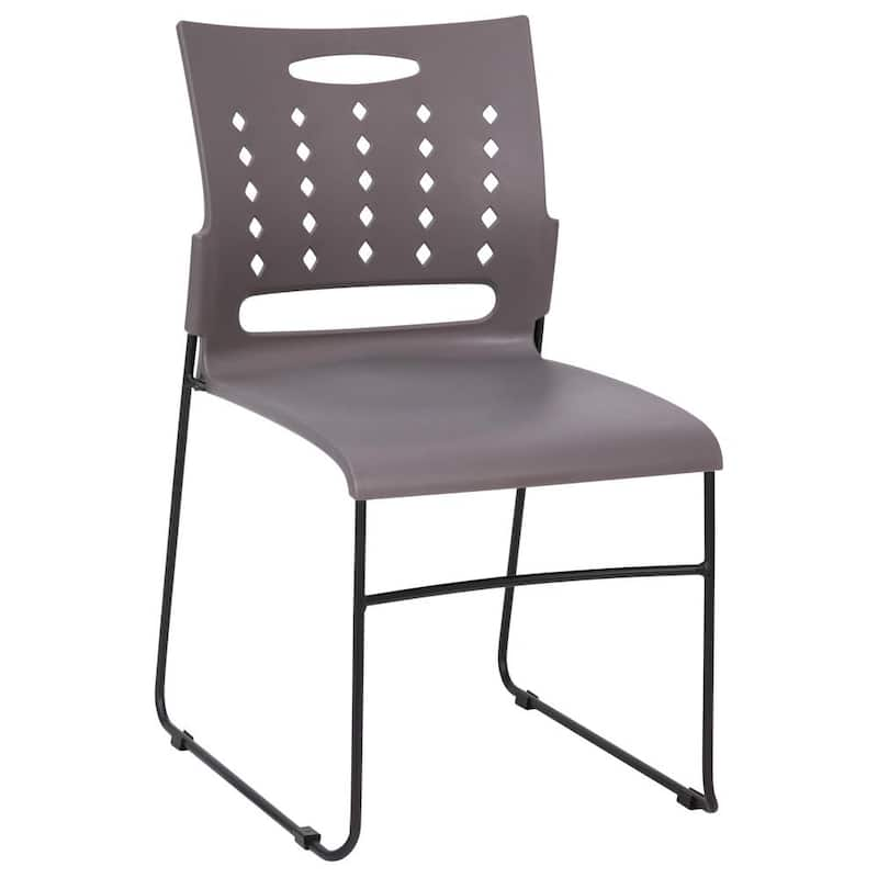 Gray Plastic Stack Chair